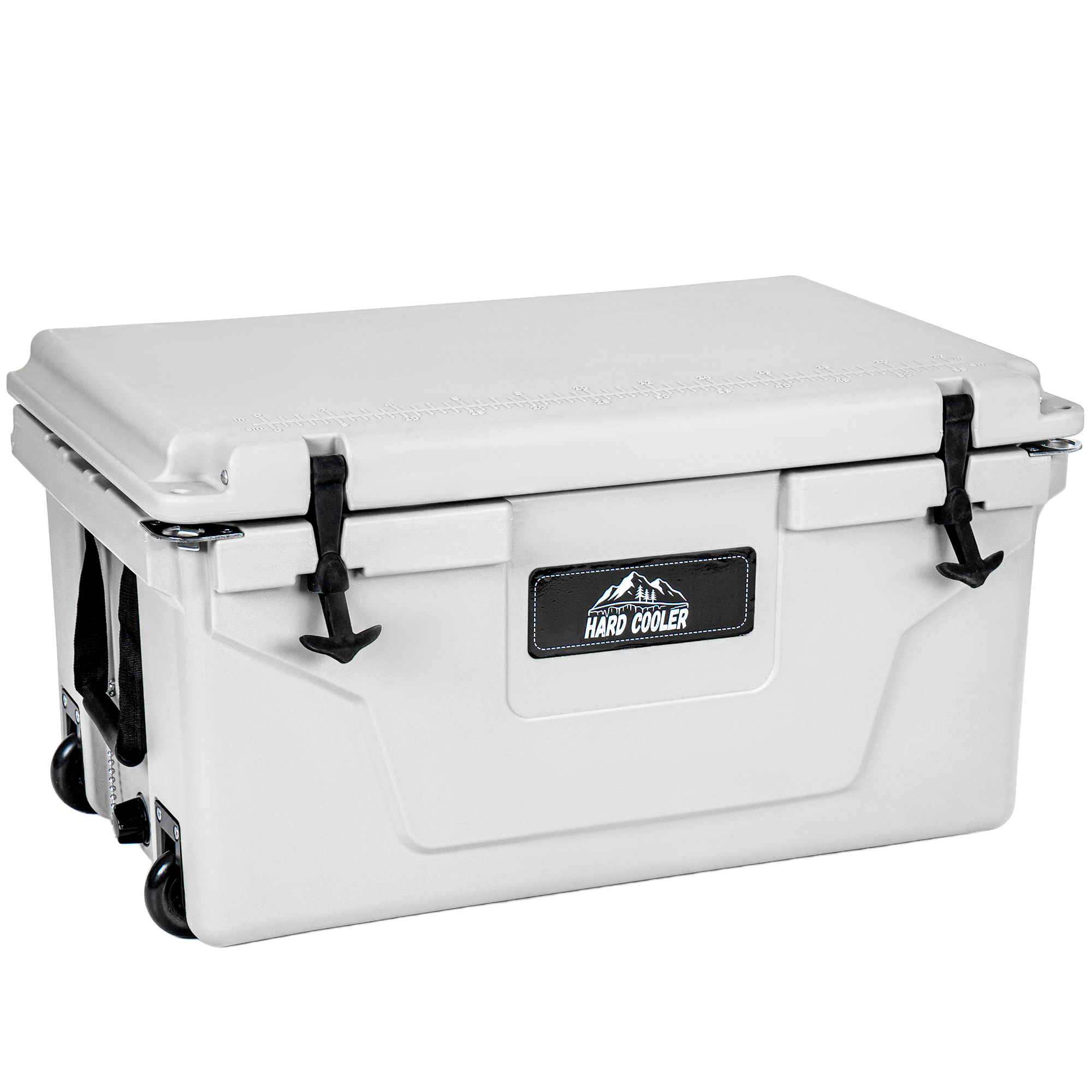 Nevera portátil de camping y pesca blanca de 65QT aislada — imagen 3
