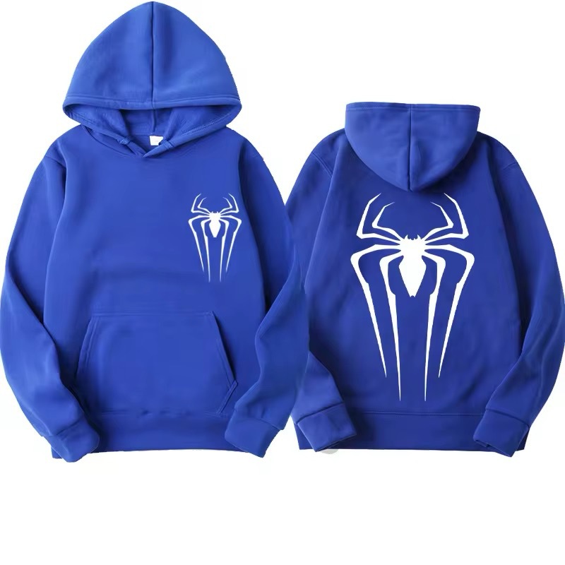 Dark Gothic Y2K Spider Print Hooded Sweatshirt Jacket — image 9