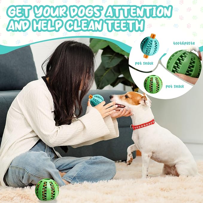 3-Piece Puppy Chew & Snuffle Toy Set With Treat Balls, Interactive Foraging Training Toys For Small And Medium Dogs — image 2