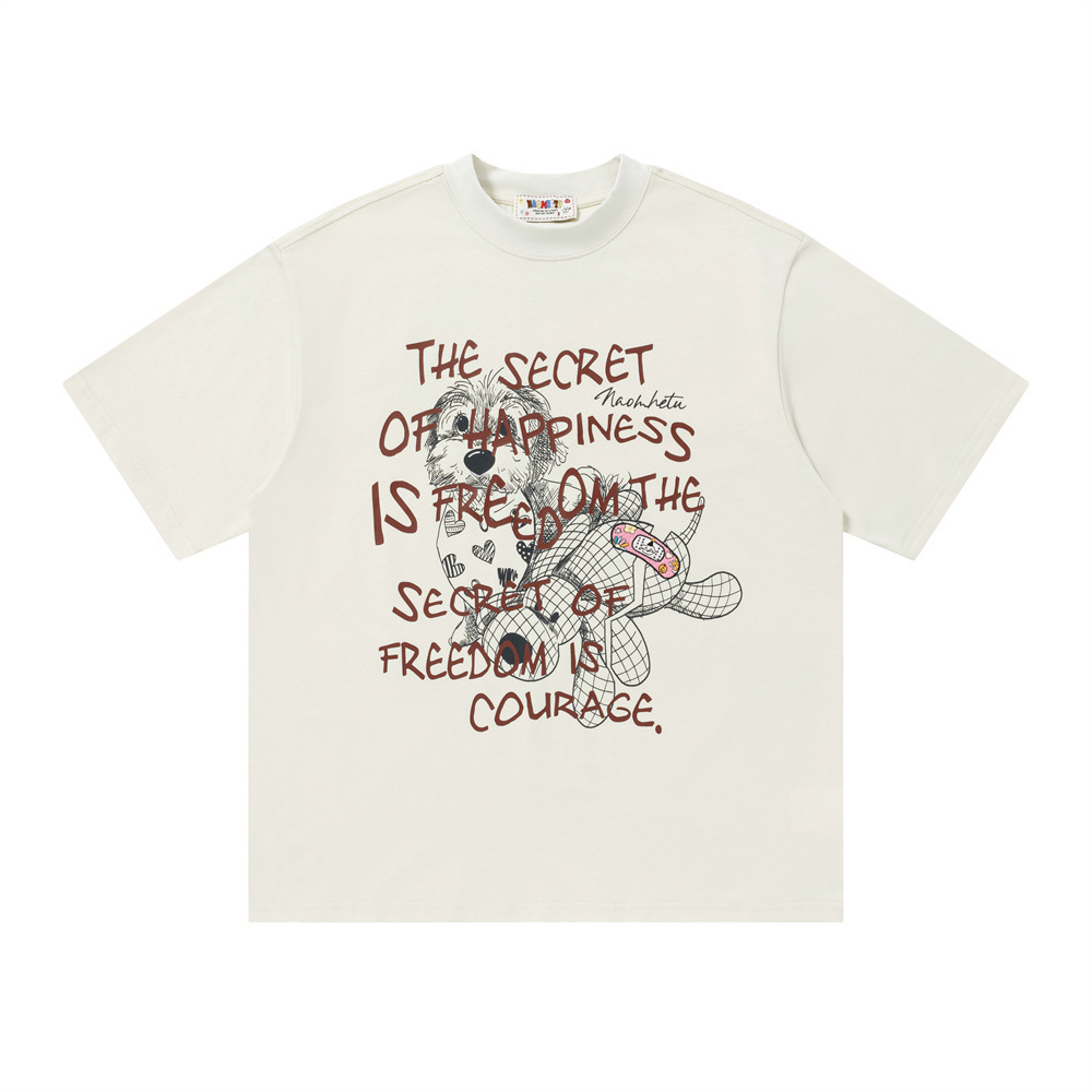 Drawing a cartoon printed short sleeved t-shirt for a puppy — image 7