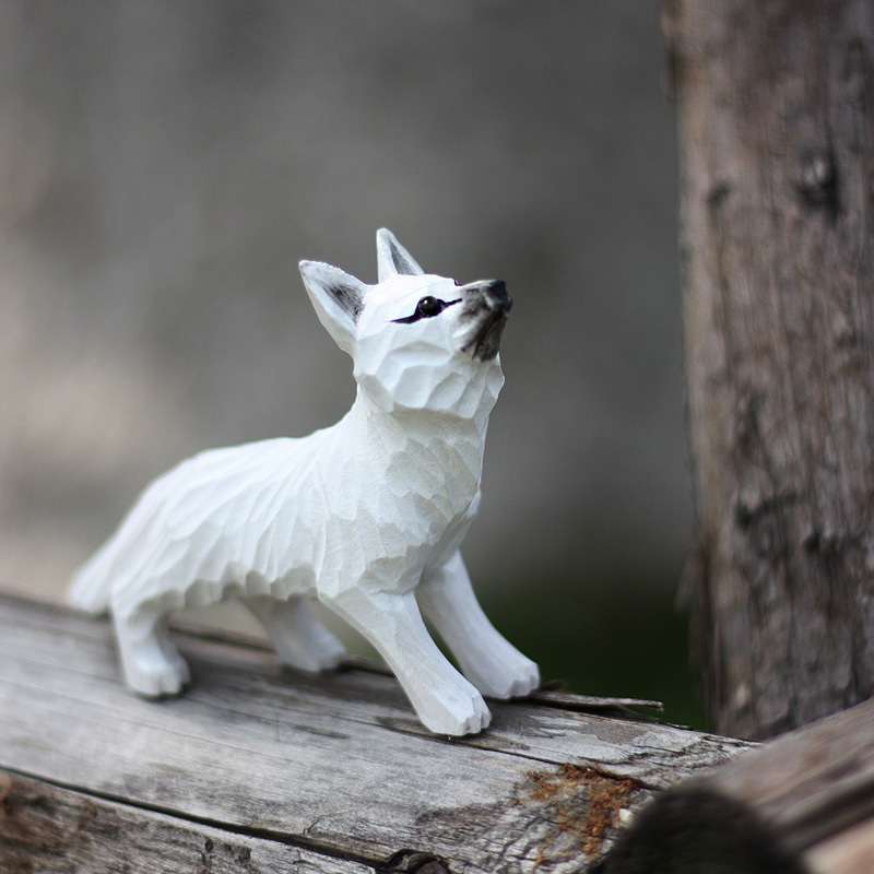 Creative Wooden Cat Trinkets Crafts Handmade Wood Carving — image 47