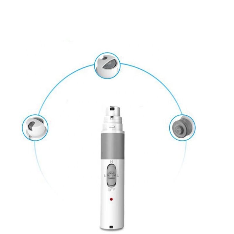 New Rechargeable Pet Nail Clipper Dog Nail Grinder Pet Clipper Cat Dog Nail Clipper Electric Pet Nail Grinder — image 4