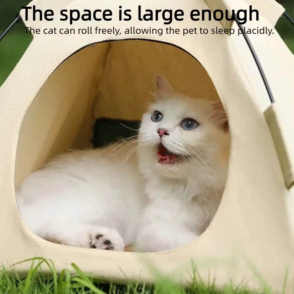 Cama Tenda para Mascotas: Casa, Accesorios, Almohadillas Cálidas, Muebles Sofá, Cestas, Camas, Kit de Tendas de Guisantes de Invierno para Gatitos — imagen 5