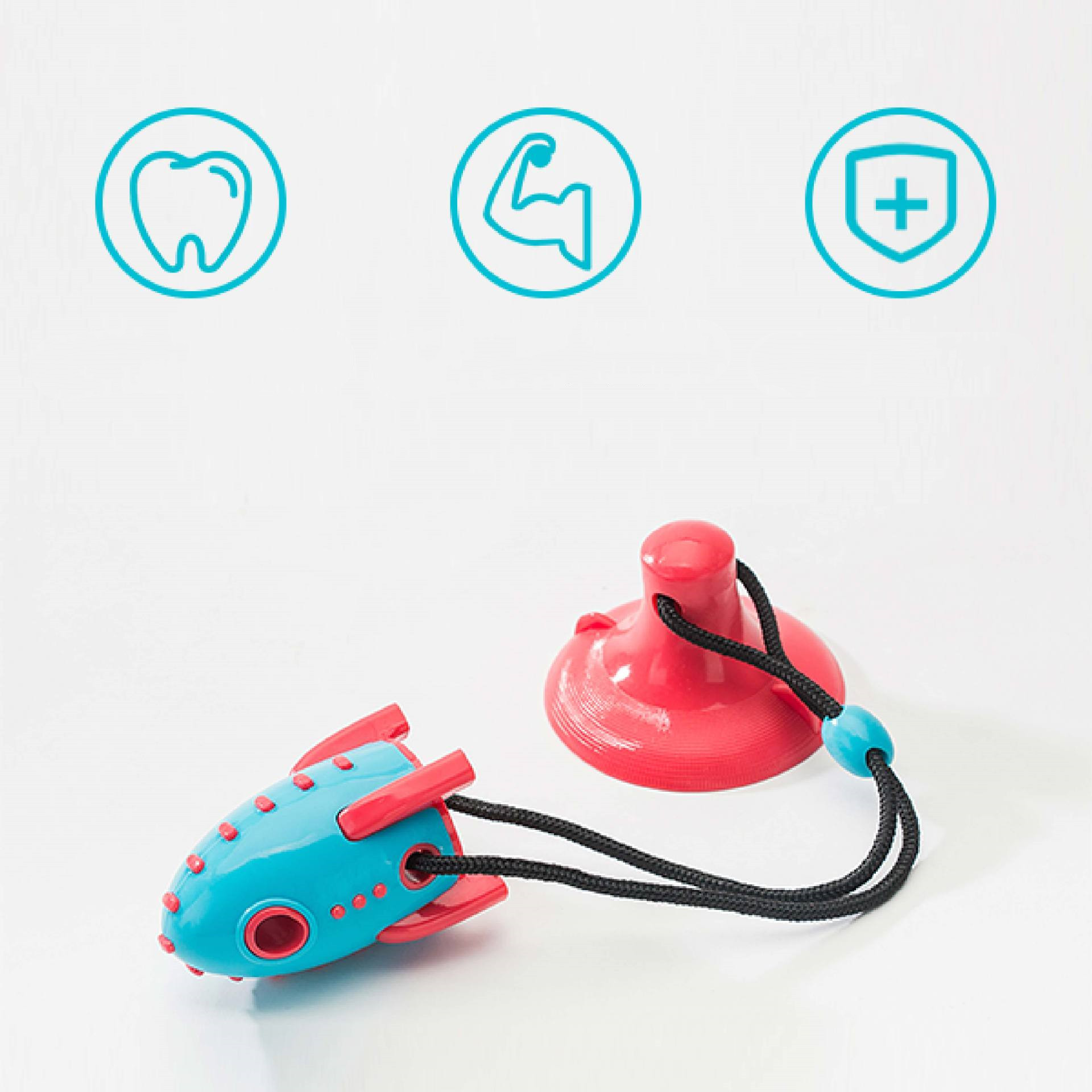 Juguetes de Perro Rocket Dog Toys con Alimento que Sale - Juguetes Resistentes a Mordeduras para Mascotas — imagen 2