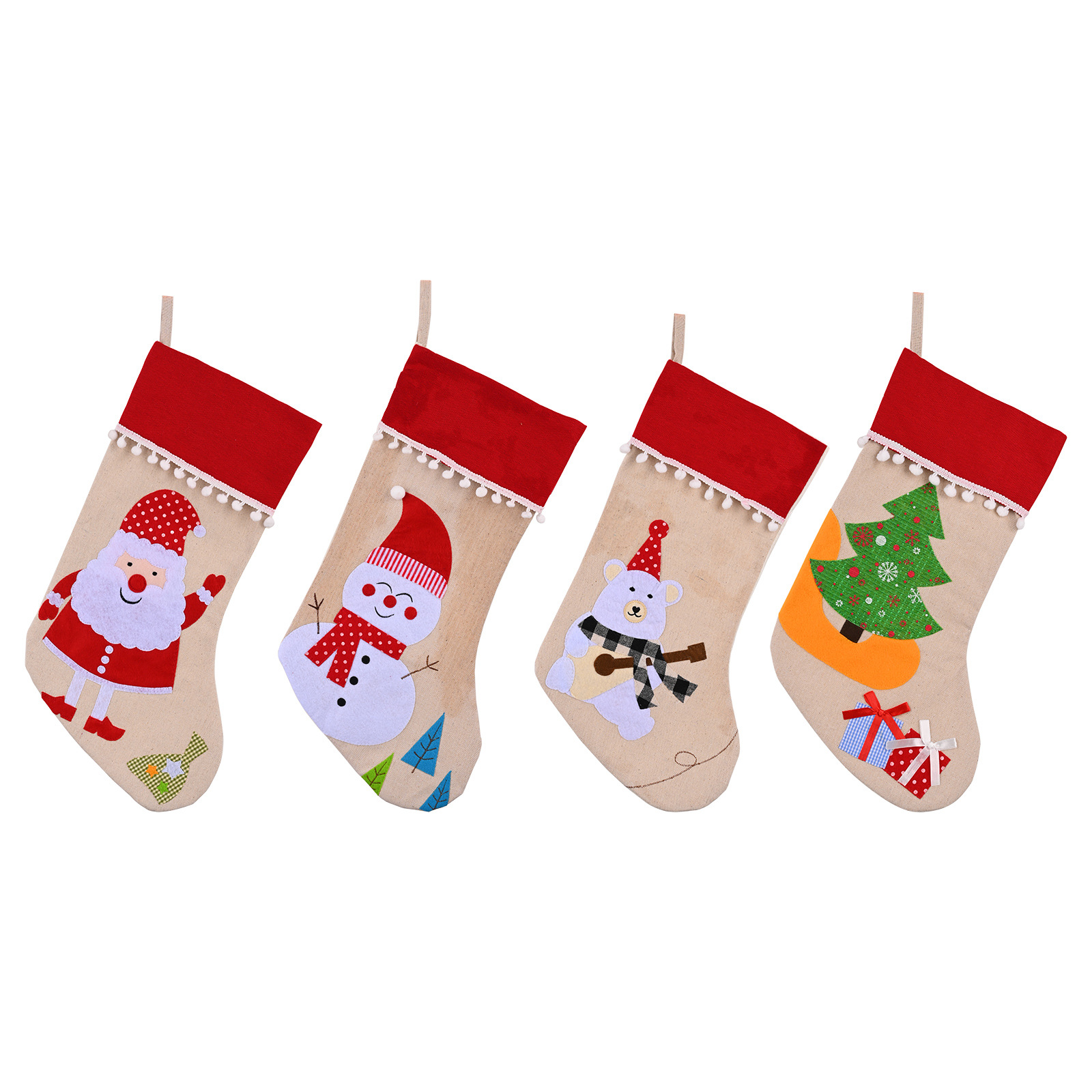 Christmas Decorations Cartoon Christmas Socks Creative Elk Santa Claus Christmas Gift Socks Gift Bag — image 5