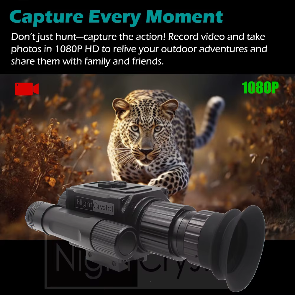 NightCrystal M6 Megaorei NK008 Plus Infrared Night Vision Hunting Camera Telescope Monocular Sight 1080p HD Video Recording DVR — image 2