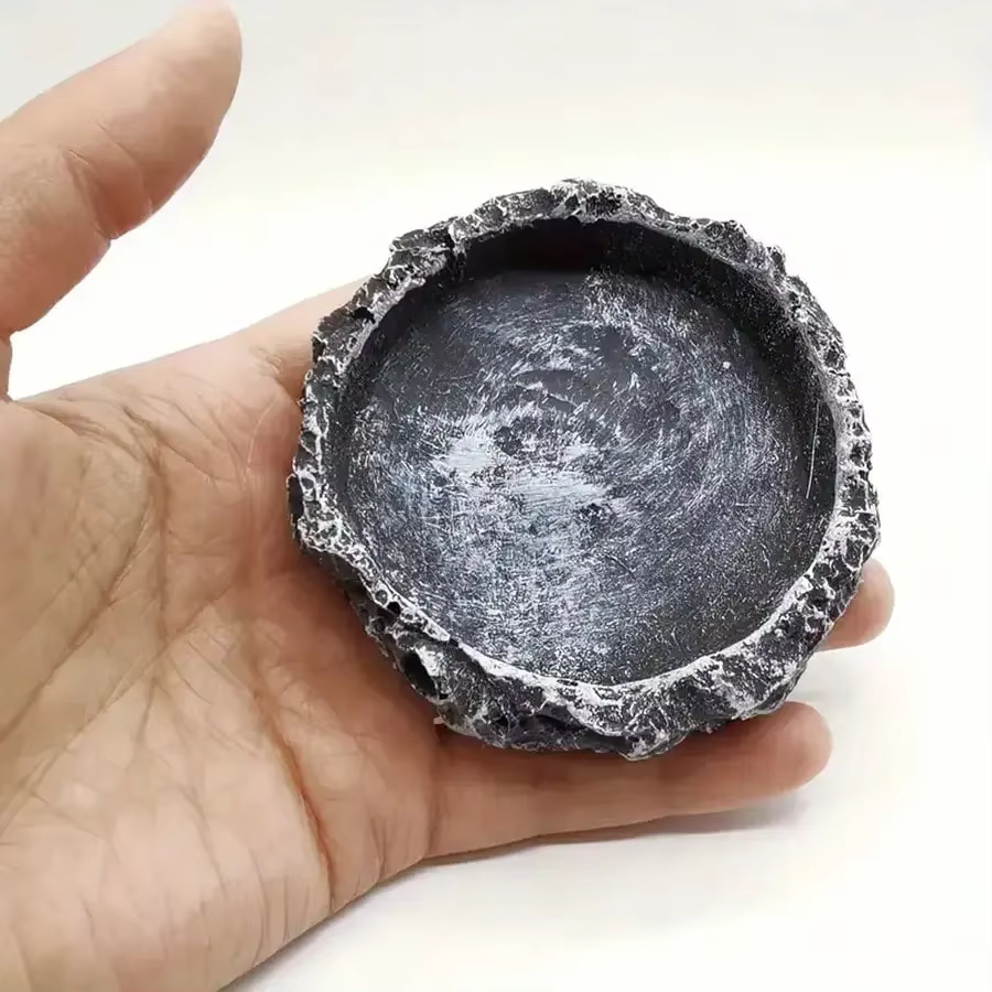 Bolsas de Alimentación y Agua Realistas con Apariencia de Piedra Seguras y Duraderas Ideales para Dragones Barbudos y Otros Reptiles Pequeños — imagen 5