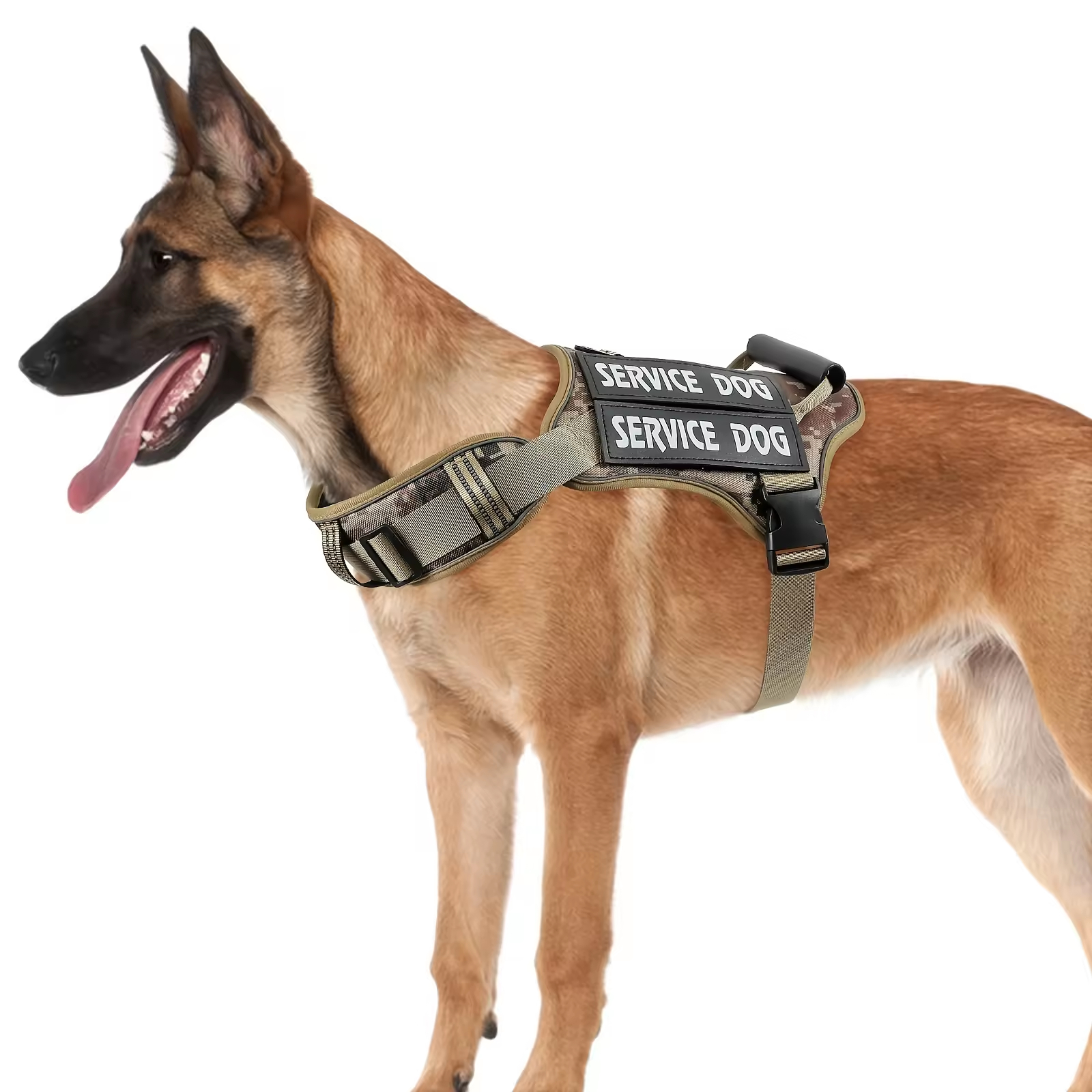 Arnés Táctico para Perros de Servicio con Manija, Vestido Reflectorizable y Ajustable para Caminar y Entrenar Sin Resistencia — imagen 9