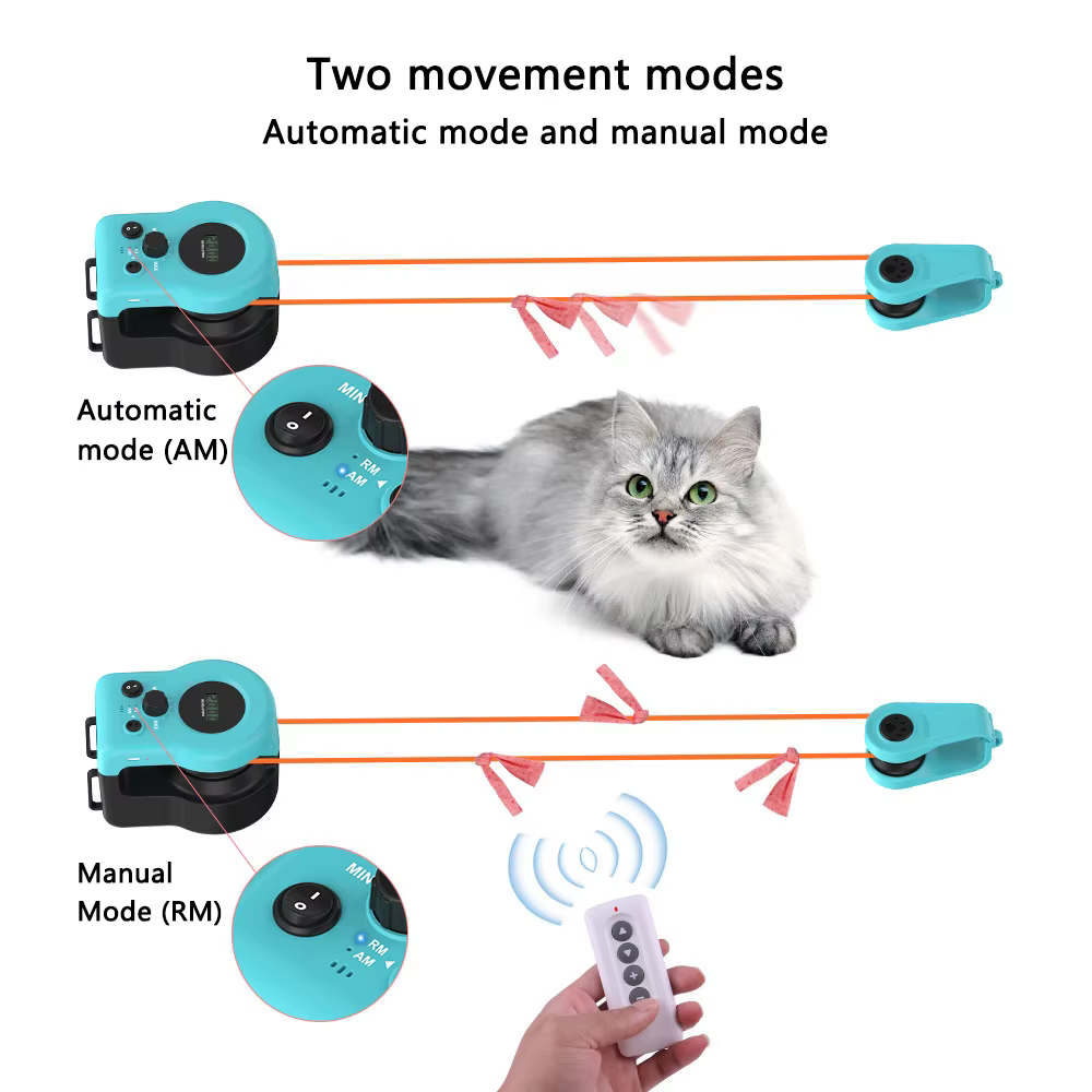 Electric Pet Toys Interactive Cat Toy for Indoor Cats for Bored Kitten Puppy Play Chase Run Exercise Hunting Mental Stimulation — image 4
