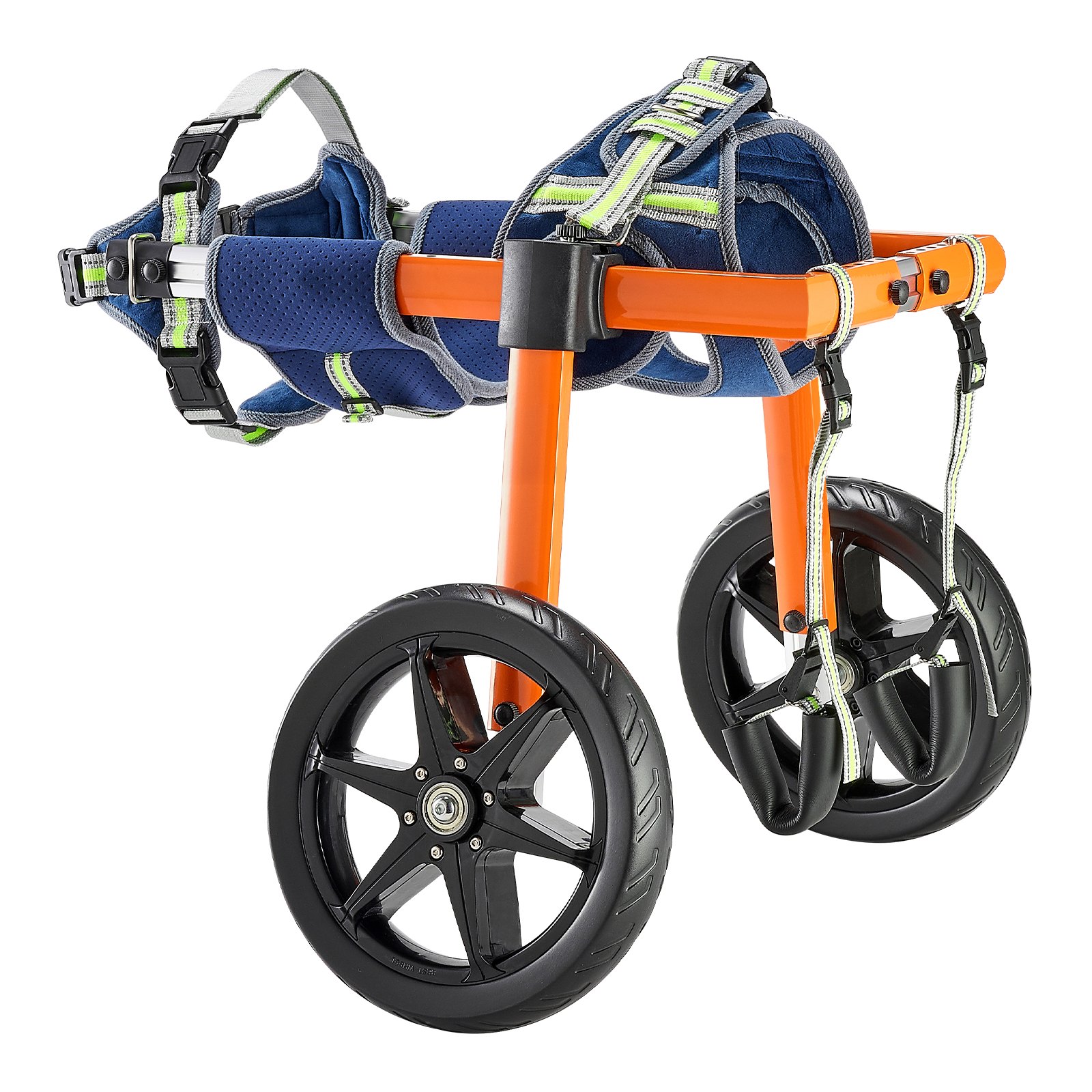 Silla de Ruedas para Perros con Patas Traseras, Ligera 2 Ruedas, Ajustable en Altura, Ancho y Largo, Silla para Perros con Ruedas de Amortiguación, Para Perros Heridos o Discapacitados de 15.9 a 21.8 kg, Tamaño Medio — imagen 1