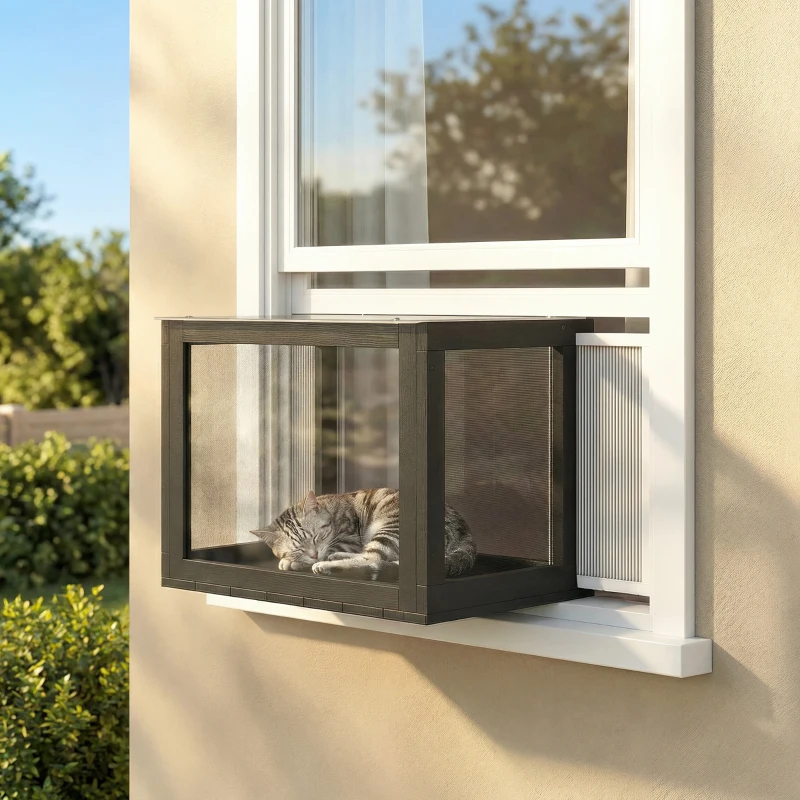 Catio Outdoor Cat Enclosure25-41Outdoor Cat House For Sunbathing, Napping & Overlooking — image 3