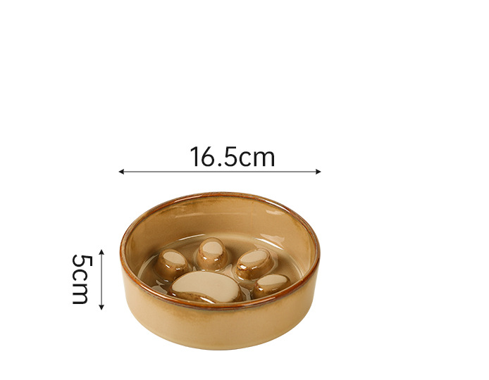 Kiln-changing ceramic pet cat bowl basin dog bowl drinking bowl — image 6