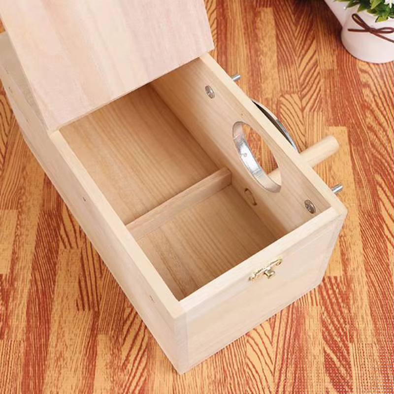 Wooden Bird Cage Nesting Box Breeding Hatching Nest for Parakeet Budgies Cocktail Finch Lovebird Parrot Birdhouse — image 3