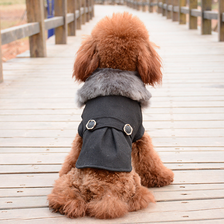 Ropa para Mascotas Clásico Collar de Pelo Nizi - Chaqueta de Perro — imagen 2
