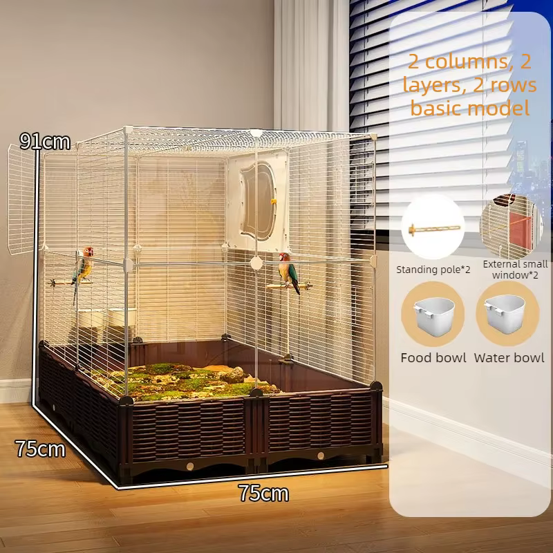 Goldfinch Bird Cages Stainless Inseparable Large Supplies Bird Cages Parrot Cockatiel Aviary Jaula Para Canarios Bird Supplies — image 5