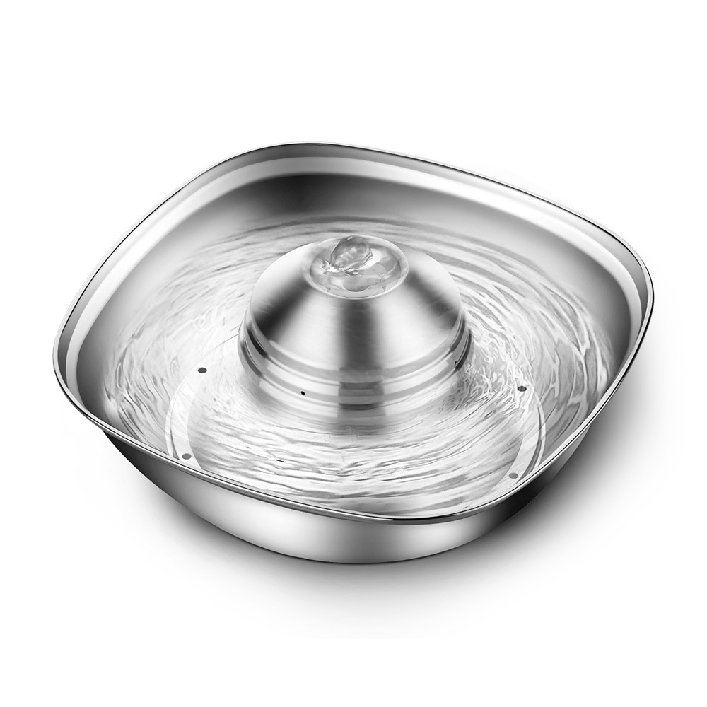 Stainless steel pet water dispenser, English neutral cat water dispenser, dog water dispenser — image 8