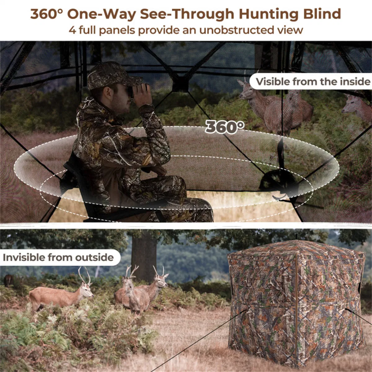 Outdoor hunting tent one-way transparent — image 6