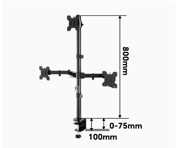 Soporte para monitor de computadora 17/22/24 pulgadas base de escritorio para juegos y alimentación de pollos con aumento de altura — imagen 10