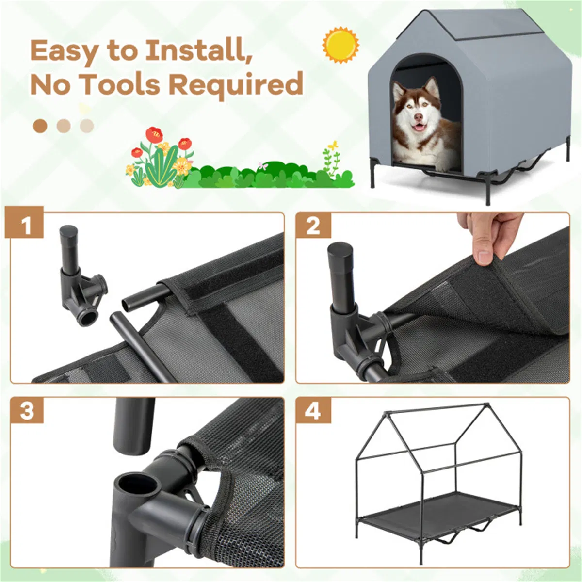 33" x 52" pet house with windows — image 2