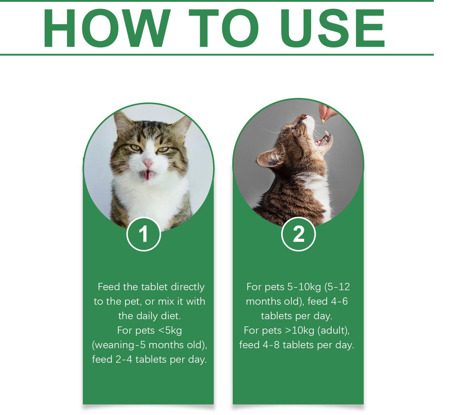 Pet Cat Multivitamin Tablets, Cats Supplement Vitamin Micronutrient Nutritional Supplements — image 8