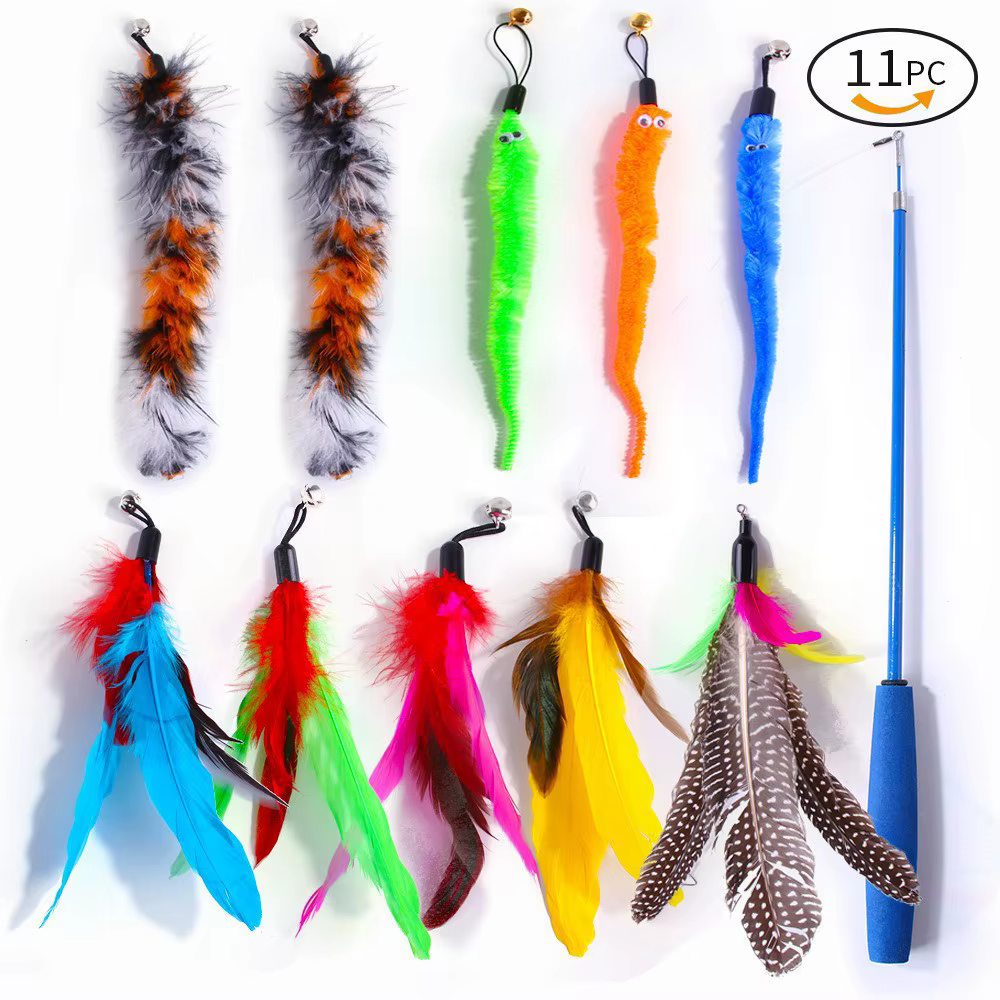 Set Combinado de 7-13 Piezas de Juguetes para Mascotas, Juguetes Interactivos para Provocar a Gatos y Perros, Múltiples Juguetes para Morder — imagen 3
