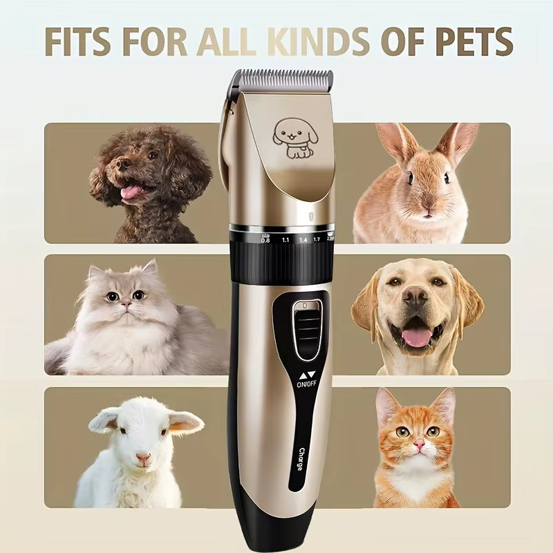 Pet Hair Trimmer Kit Electric Precision Clippers Perfect for Professional Grooming at Home, Ideal for Dogs and Cats — image 5