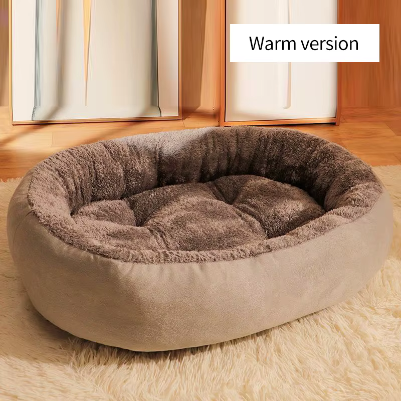Cat & Dog Beds Oval shaped pet nest All Houses Supplies Things Habitats Basket House Beds Pet Products Cushion Goods Accessories — imagen 5