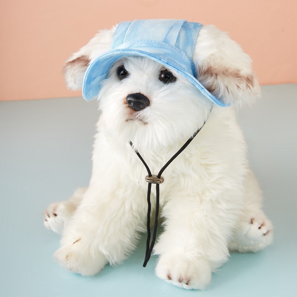 Nuevo Sombrero para Mascotas con Orejas, Algodón, Lazo Teñido, Sombrero para Perro, Anti Desgaste, Sombrero Solar — imagen 8