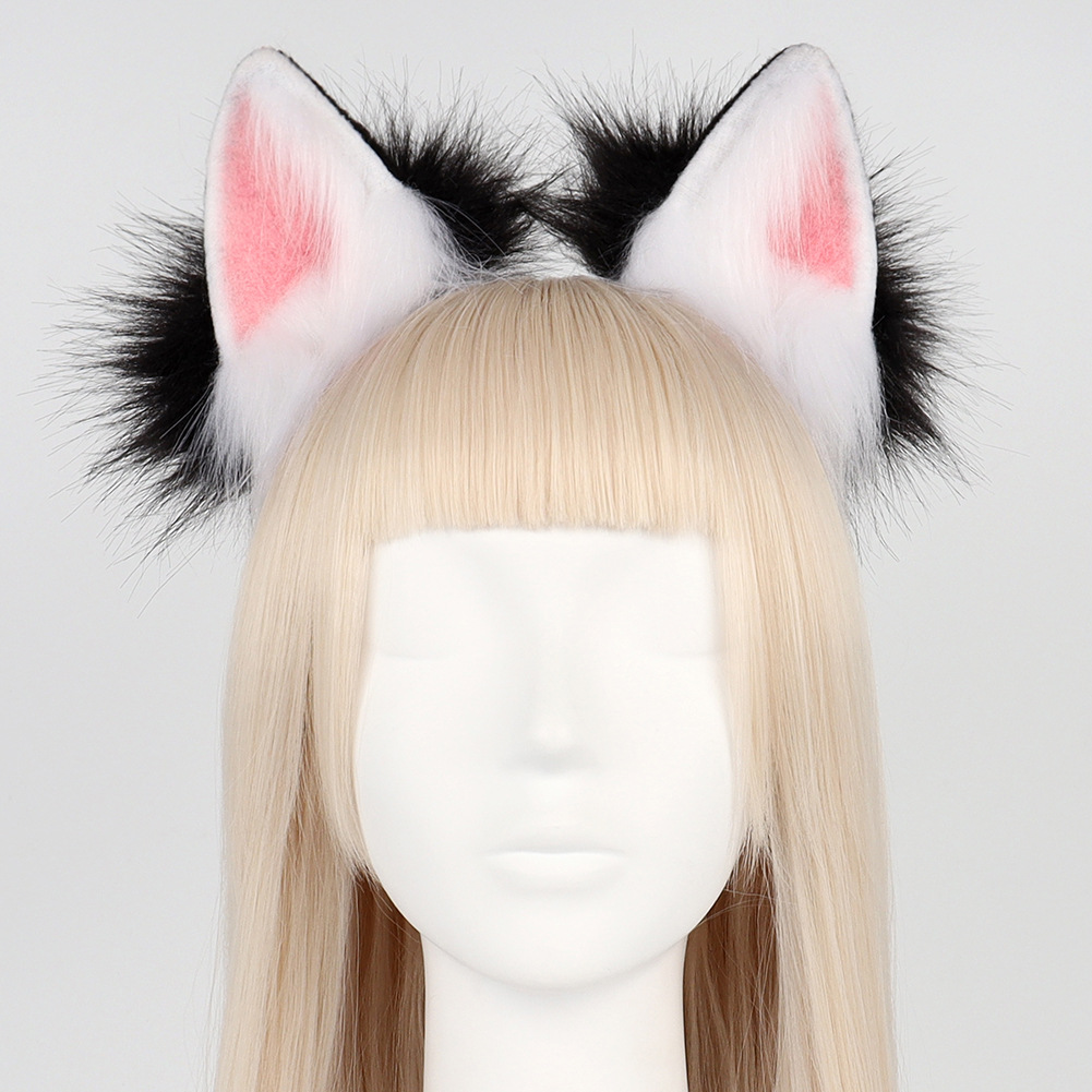 Accesorio de orejas ajustables para cosplay de zorro o lobo Halloween — imagen 2