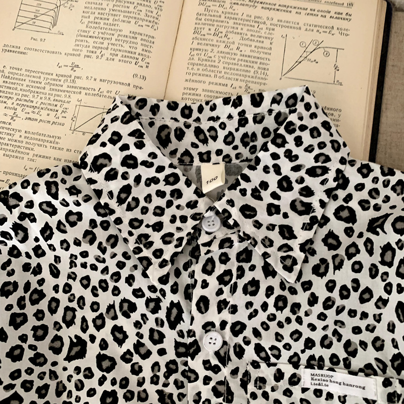 Boys' shirt leopard print versatile children's jacket — image 3