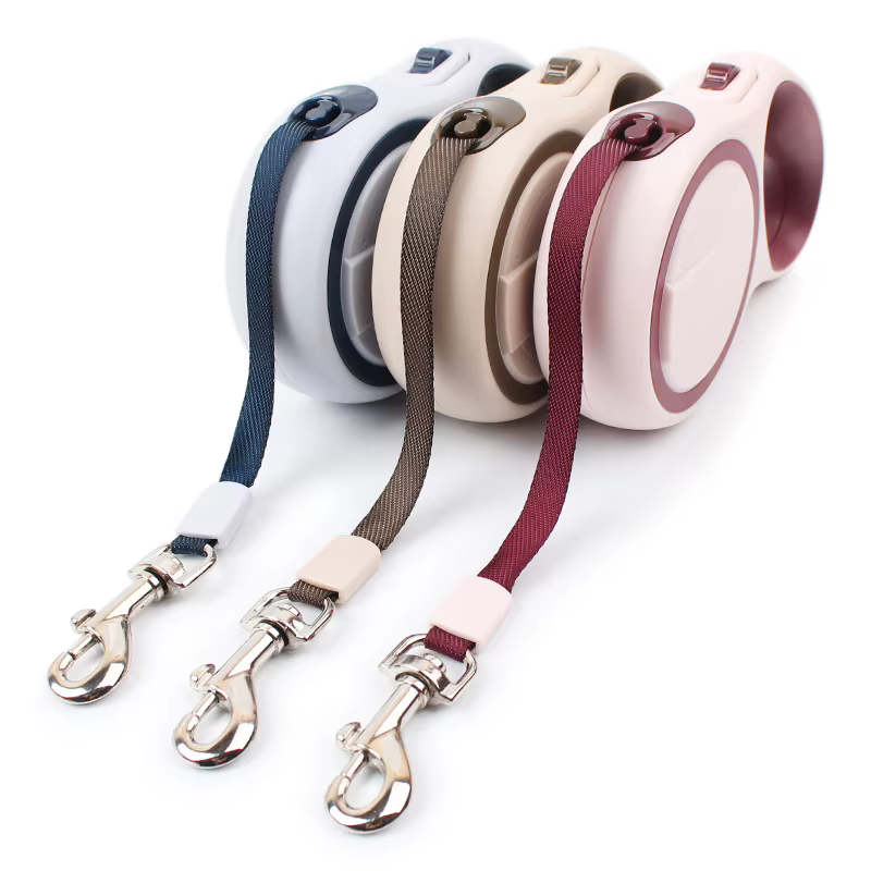 Línea de Pase Automática con Rueda para Perros - Cuerda Retráctil Ajustable Duradera 3m/5m — imagen 1