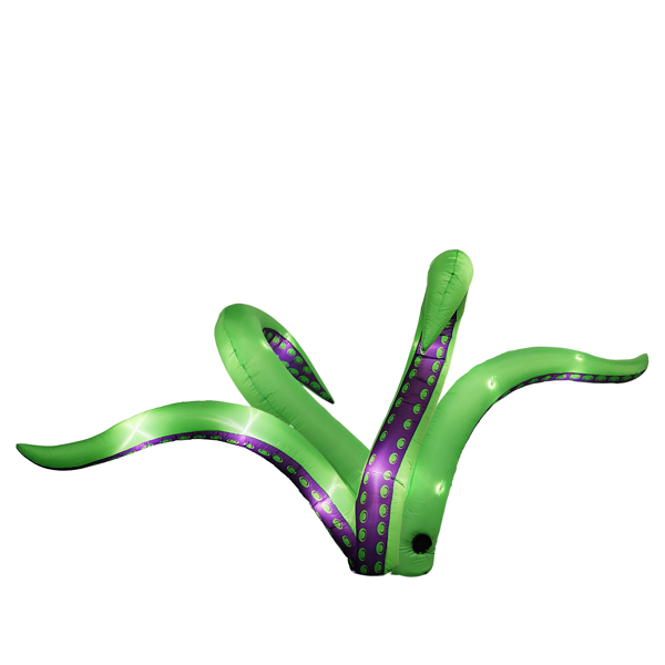 Paquete de 2 Tentáculos de Pulpo Inflables para Decoración Exterior de Halloween, Decoración Colgante Inflable con Luces LED Integradas, Impactante Decoración de Ventanas para Fiestas de Halloween, Patio, Jardín y Césped — imagen 4
