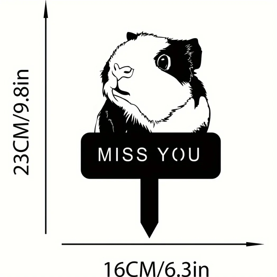 Estaca de Recuerdo para Conejos y Ratones Hamsters - Decoración Exquisita para Recordar a Tus Mascotas — imagen 2