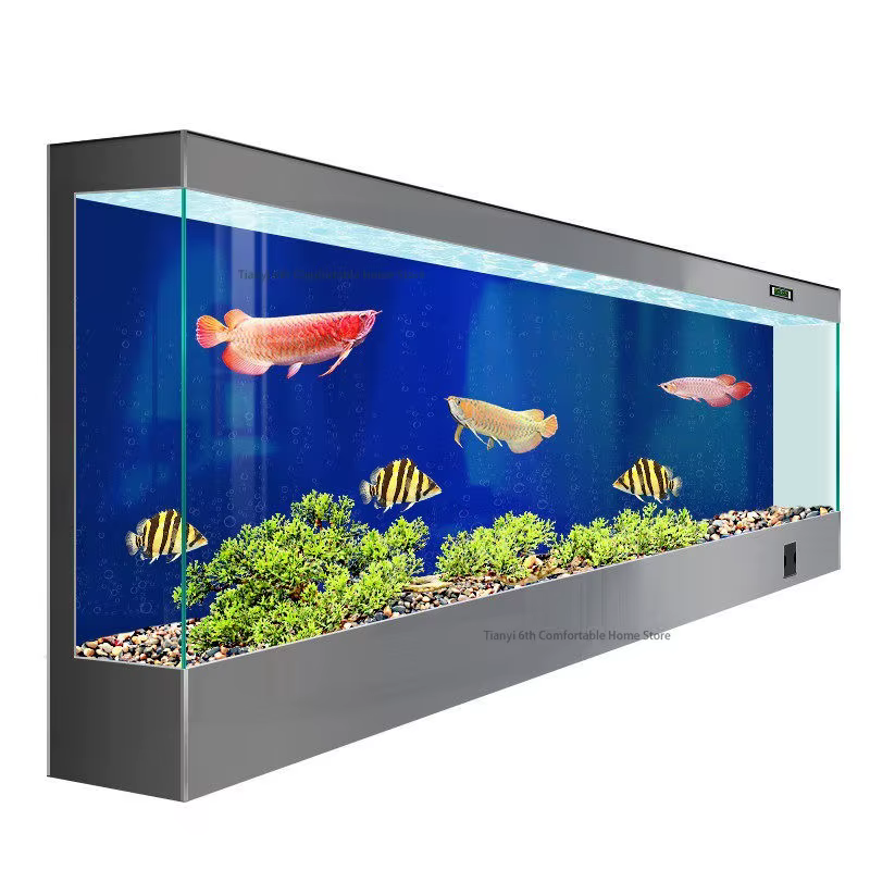 Acuario de Vidrio Ecológico Luxe Nórdico para Salón o Entrada - Diseño Italiano Minimalista Blanco Ultra — imagen 6