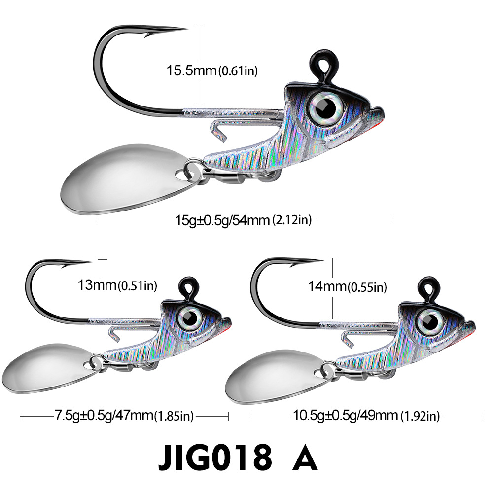 Gancho de Jig con Contrapeso Suave para Pescar en Agua Profunda, Accesorios de Pesca — imagen 7