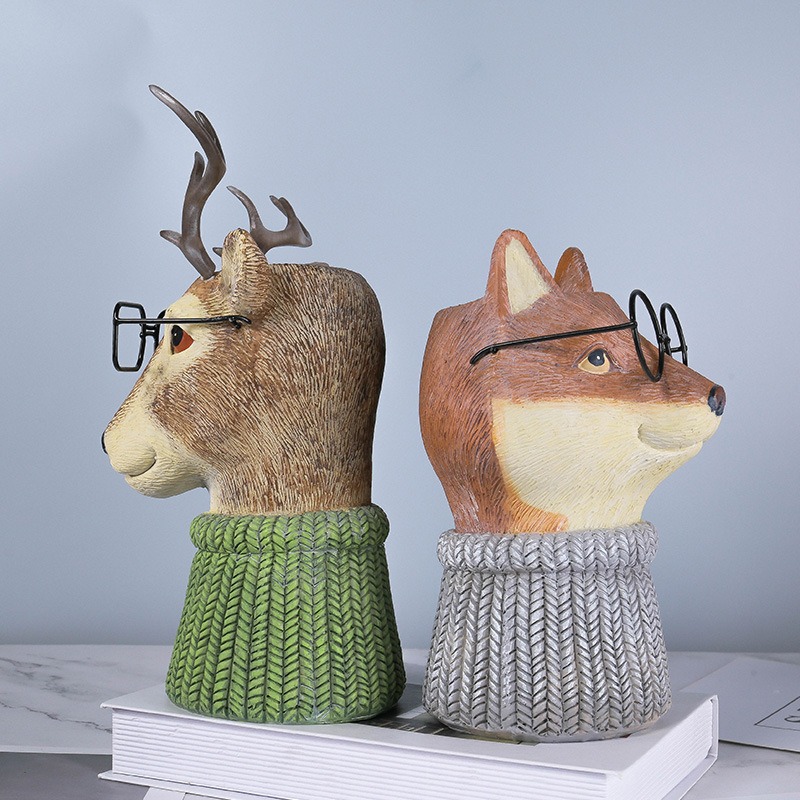 Outdoor garden animal flowerpot ornaments — image 6