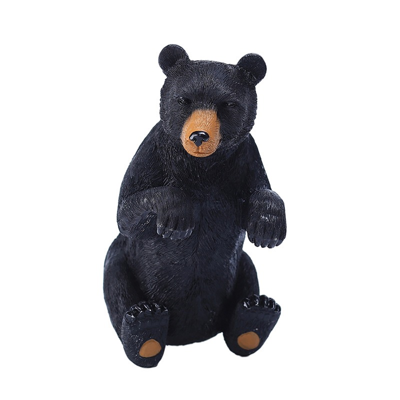 Garden Black Bear Hanger Outdoor Flower Pot Resin — image 2