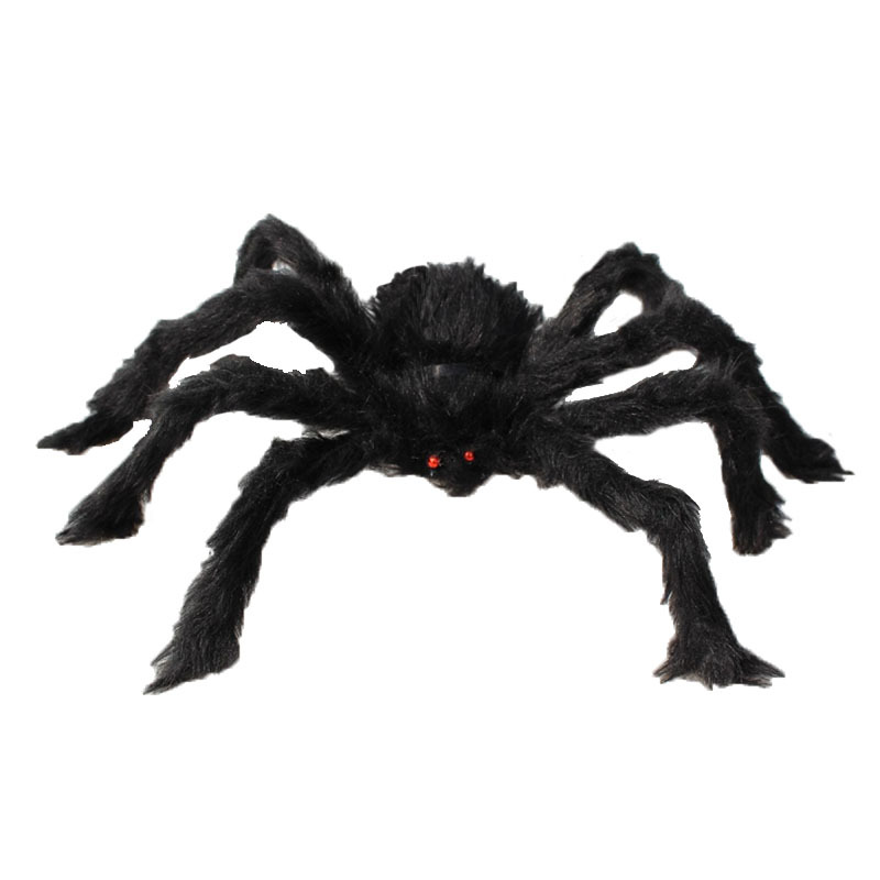 Halloween New Spider Web Triangular Net Simulation Oversized Plush Spider Ghost Festival Indoor And Outdoor Decorative Props — image 4