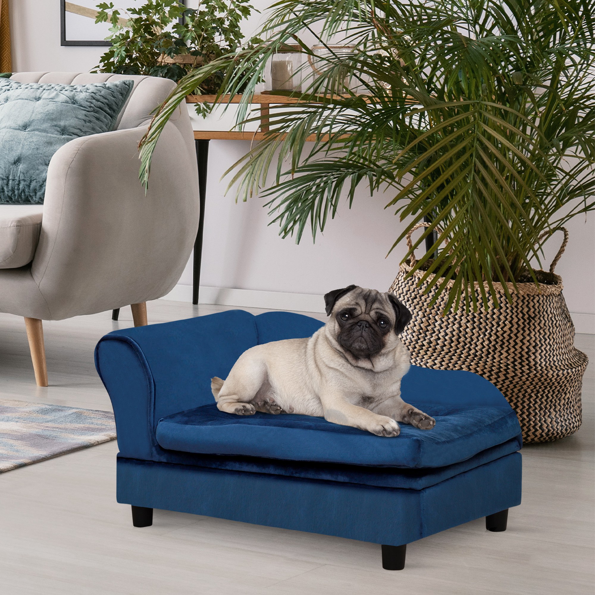 Cama de Perro de Lujo con Almacenamiento Oculto para Pequeños Perros — imagen 3