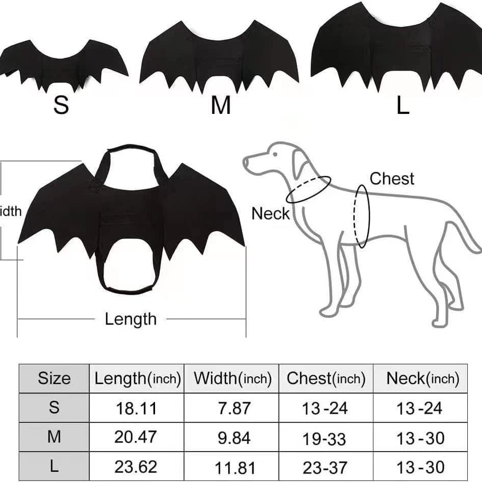 Halloween pet prop bat wings — image 5