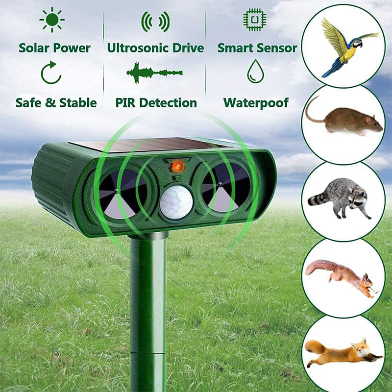 2025 Solar Animal Repeller - Rechargeable Infrared Repellent for Cats, Dogs, Gardens & Patios, I8W9 — image 7