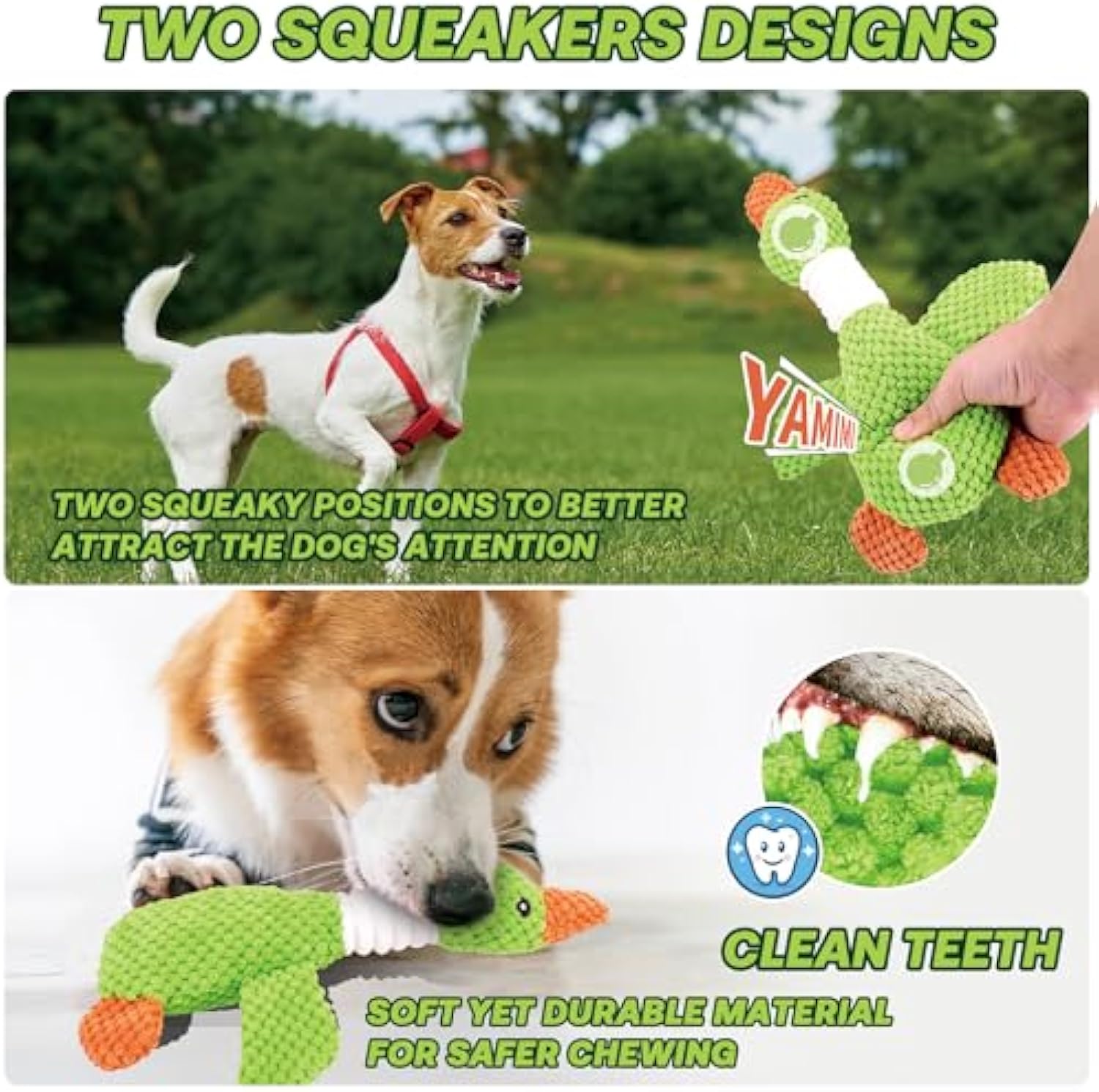 Dog Plush Toys For Large Dogs Durable Dog Squeaky Toys With Squeaker Stuffed Duck Dog Toys Dog Chew Toys For Small Medium And Large Breed Puppy Chew Toys For Teething — image 6