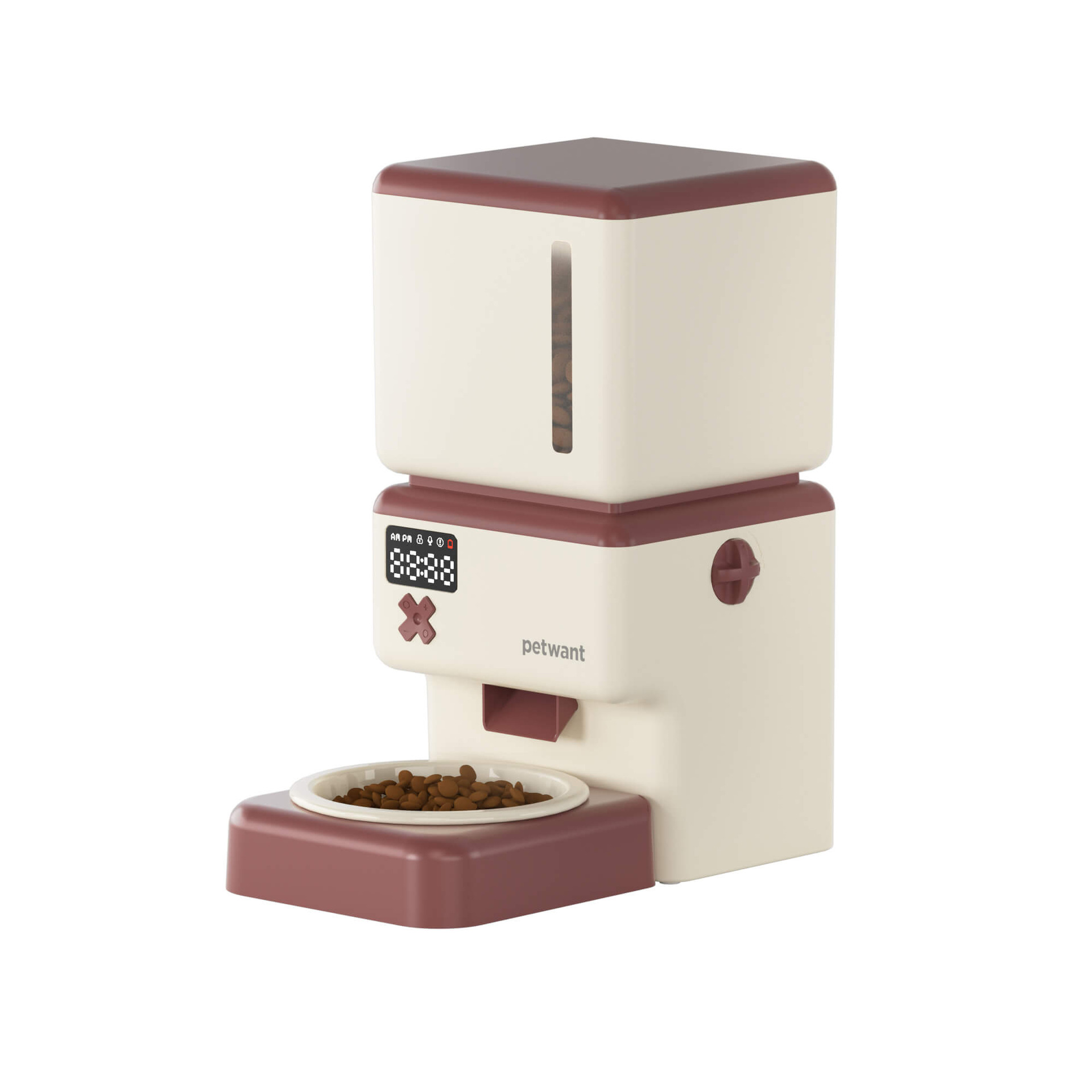 Wireless pet automatic feeder Paiwang patent spot mobile app remote cat and dog feeding machine — image 1