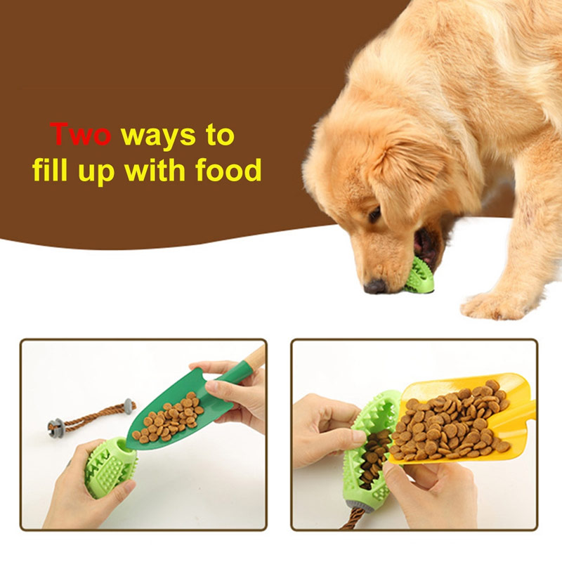 Dog Interactive Natural Rubber Ball Puppy Chew Toy Food Dispenser Ball Bite-Resistant Clean Teeth Pet Playing Balls Pet Dog Toys — image 6