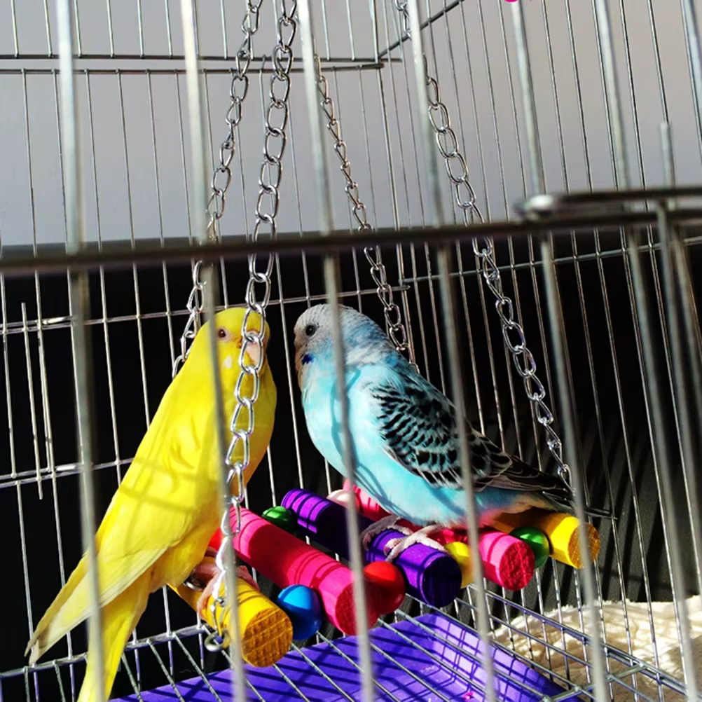 Juguetes para Aves - Colgador de Hamaca para Pájaros, Loros y Canarios — imagen 5