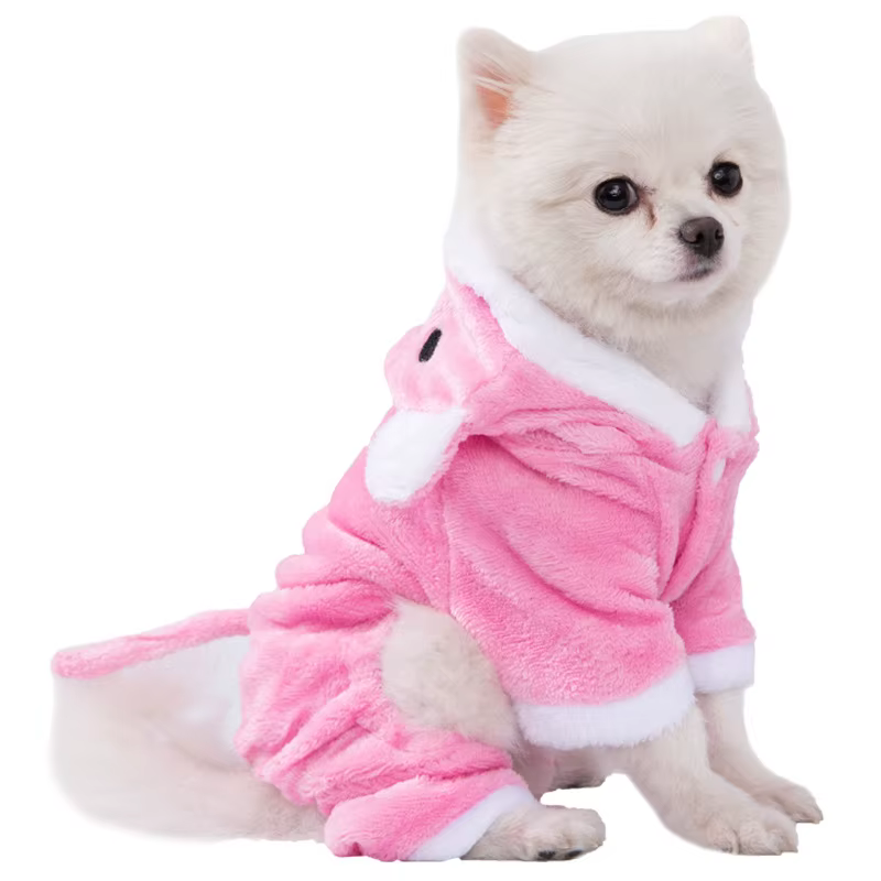 Pet Dog Clothes Soft Warm Fleece Dogs Jumpsuits Pet Clothing for Small Dogs Puppy Cats Clothes Chihuahua Yorkshire Costume Coat — image 4