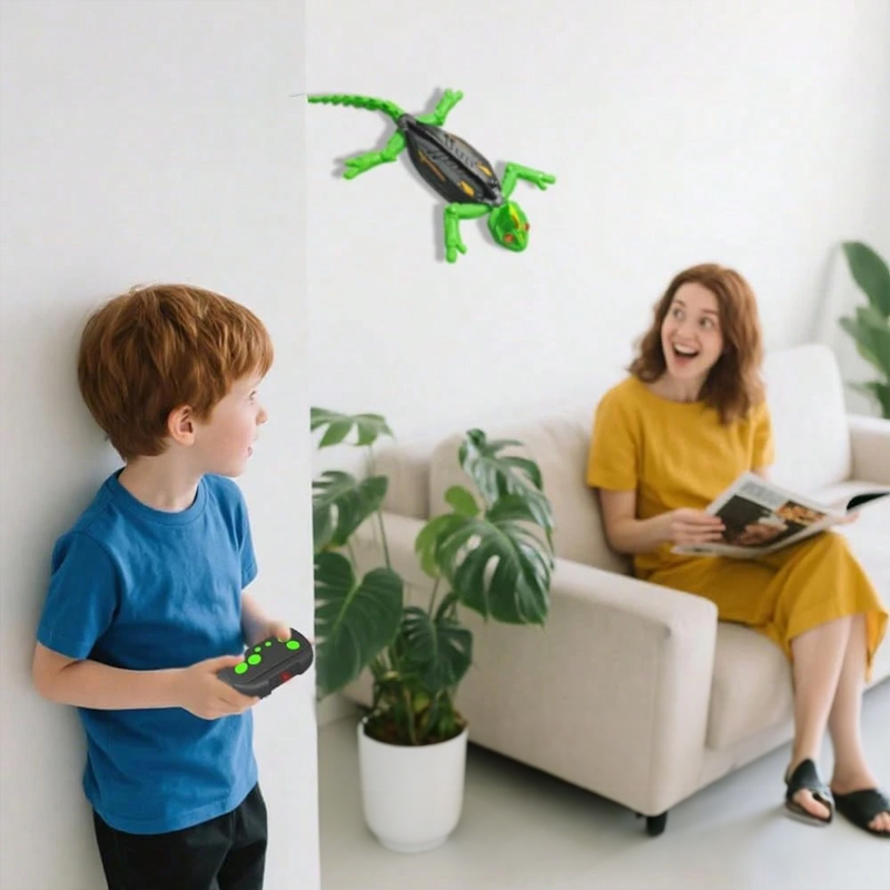 Remote Control Climbing Gecko Robot, Climbs Glass & Smooth Walls, Realistic Animated Toy for Christmas Gifts — image 3