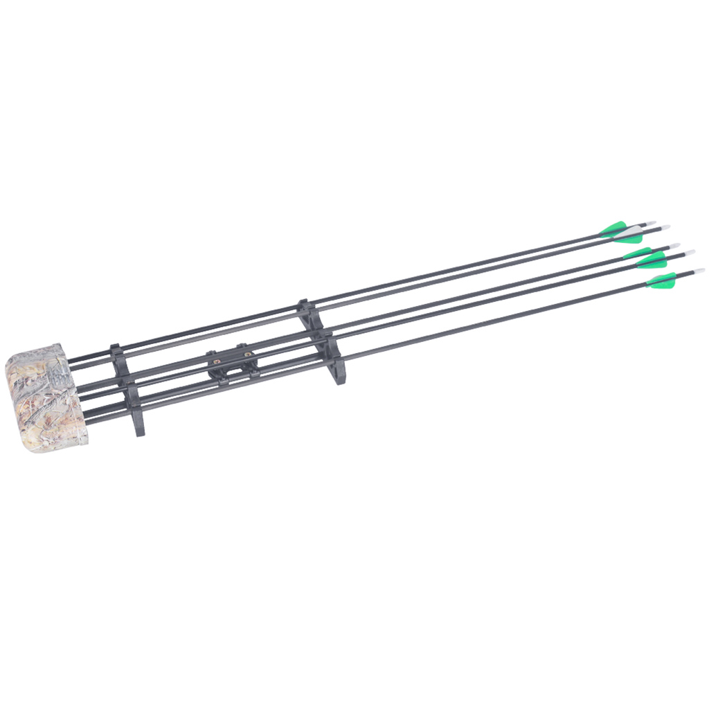 Carcaj para Flechas de Arquería, para 5 Flechas, Compatible con Arcos Compuestos y Recurvos de Caza, Camuflaje Negro — imagen 4