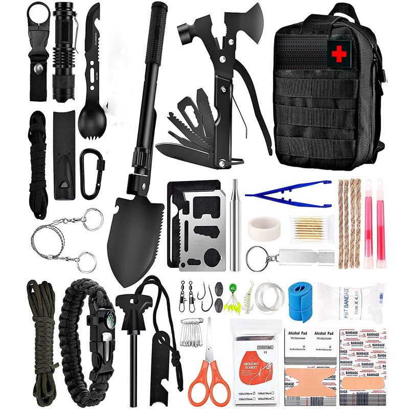 Multi-functional Outdoor First Aid Kit, Emergency Survival Gear with Trauma Bag for Camping, Hiking, Hunting Adventures — image 1