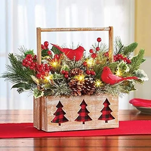 12 Pzas Pájaros Cardenales Rojos con Clip, Decoración para Árbol de Navidad, Pájaros Rojos Artificiales con Plumas para Coronas y Adornos — imagen 5